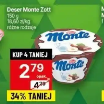 Delikatesy Centrum Deser Monte Zott 150g oferta