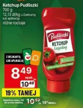Delikatesy Centrum Ketchup Pudliszki 700 g oferta