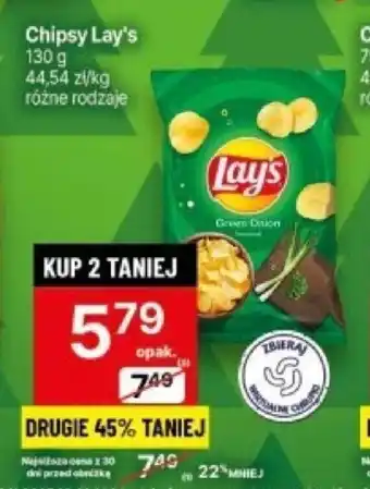 Delikatesy Centrum Chipsy Lay's 130 g oferta