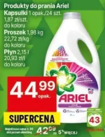 Delikatesy Centrum Produkty do prania Ariel Kapsułki 24szt./Proszek 1,98kg/Płyn 2,15l oferta