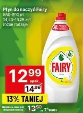 Delikatesy Centrum Płyn do naczyń Fairy 850-900 ml oferta