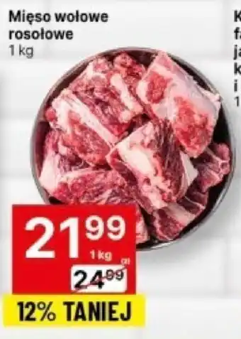 Delikatesy Centrum Mięso wołowe rosołowe 1 kg oferta