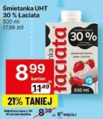 Delikatesy Centrum Śmietanka UHT 30% Łaciata 500 ml oferta
