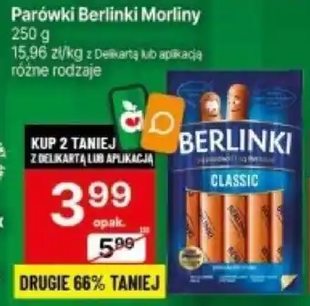 Delikatesy Centrum Parówki Berlinki Morliny 250g oferta