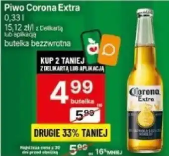 Delikatesy Centrum Piwo Corona Extra 0,33l oferta