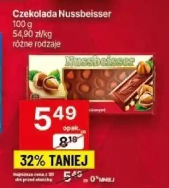 Delikatesy Centrum Czekolada Nussbeisser 100 g oferta