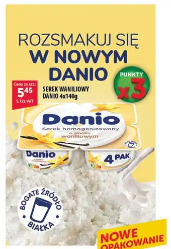 Eurocash Serek waniliowy Danio 4x140g oferta