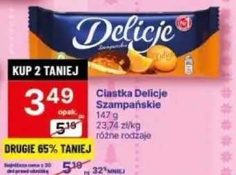 Delikatesy Centrum Ciastka Delicje Szampańskie 147g oferta
