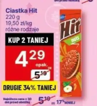 Delikatesy Centrum Ciastka Hit 220 g oferta