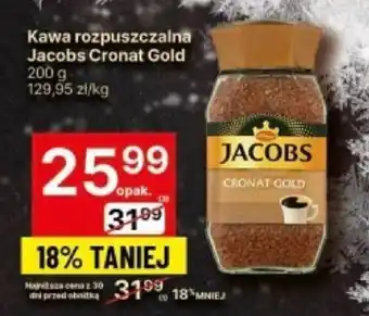 Delikatesy Centrum Kawa rozpuszczalna Jacobs Cronat Gold 200 g oferta