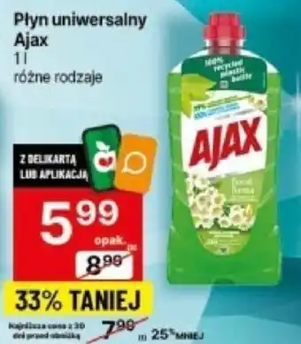 Delikatesy Centrum Płyn uniwersalny Ajax 1l oferta