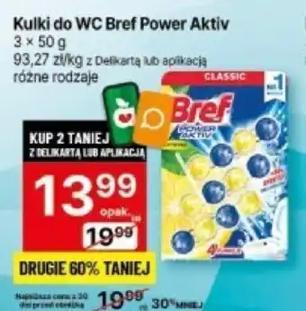 Delikatesy Centrum Kulki do WC Bref Power Aktiv 3x50g oferta