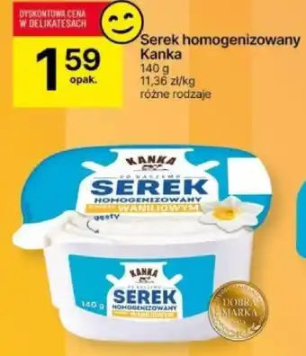 Delikatesy Centrum Serek homogenizowany Kanka 140g oferta