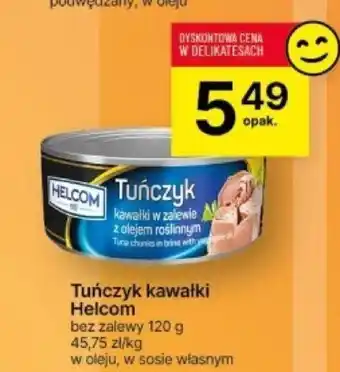 Delikatesy Centrum Tuńczyk kawałki Helcom 120g oferta