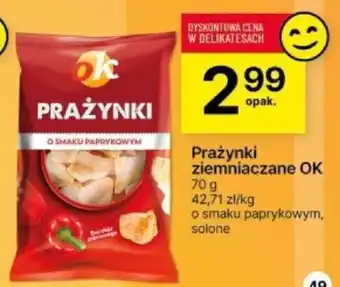 Delikatesy Centrum Prażynki ziemniaczane OK 70 g oferta