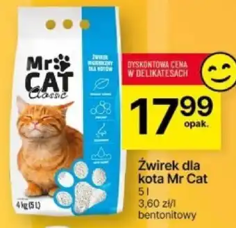 Delikatesy Centrum Żwirek dla kota Mr Cat 5l oferta