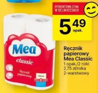 Delikatesy Centrum Ręcznik papierowy Mea Classic 2 rolki oferta