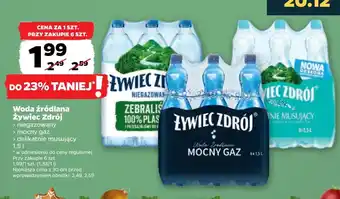 Netto Woda źródlana Żywiec Zdrój 1,5l oferta