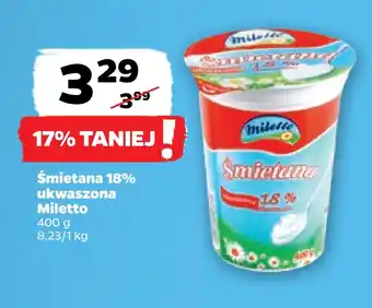 Netto Śmietana 18% ukwaszona miletto oferta