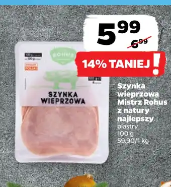 Netto Szynka wieprzowa mistrz rohus z natury najlepszy oferta