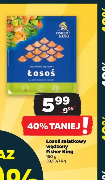 Netto Łosoś sałatkowy wędzony fisher king oferta