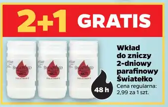 Netto Wkład do zniczy 2-dniowy parafinowy światełko oferta