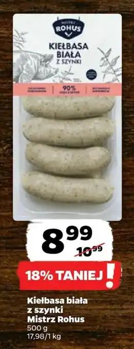 Netto Kiełbasa biała z szynki Mistrz Rohus 500 g oferta