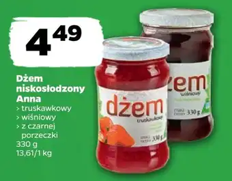 Netto Dżem niskosłodzony Anna 330 g oferta