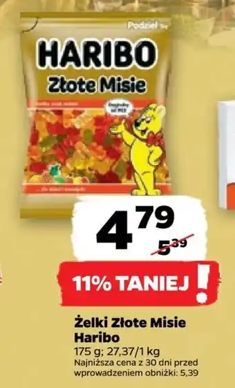 Netto Żelki Złote Misie Haribo 175 g oferta