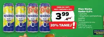 Netto Piwo Warka Radler 0,0% 500 ml oferta
