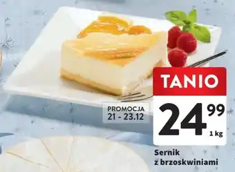 Intermarche Sernik z brzoskwiniami 1 kg oferta