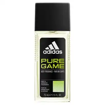 Rossmann Adidas pure game zapachowy dezodorant do ciała 75 ml oferta