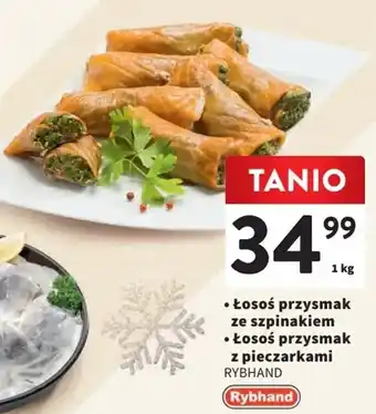 Intermarche Łosoś przysmak ze szpinakiem/Łosoś przysmak z pieczarkami RYBHAND 1kg oferta