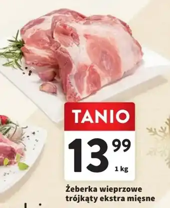 Intermarche Żeberka wieprzowe trójkąty ekstra mięsne 1kg oferta