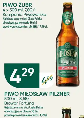 Chata Polska PIWO MIŁOSŁAW PILZNER 500 ml oferta