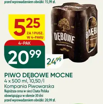 Chata Polska PIWO DĘBOWE MOCNE 4 x 500 ml oferta