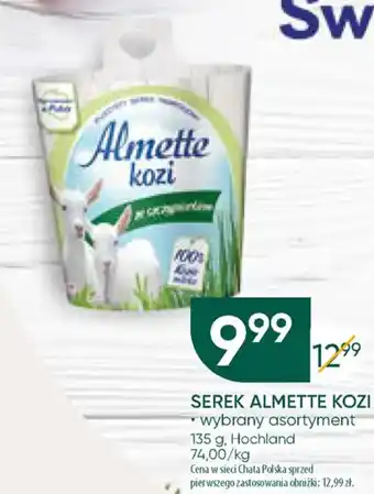 Chata Polska SEREK ALMETTE KOZI 135 g oferta