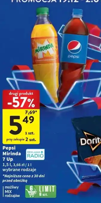 Intermarche Pepsi Mirinda 7 Up 1,5l oferta