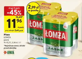 Intermarche Piwo ŁOMŻA 4x0,5l oferta