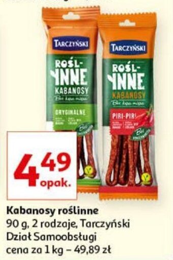 Auchan Kabanosy roślinne 90g oferta