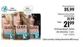 Rossmann Schwarzkopf gliss color farba do włosów głęboka czerń 1-0 oferta
