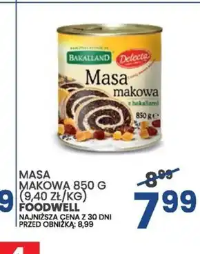 Wafelek Bakalland masa makowa z bakaliami 850 g oferta