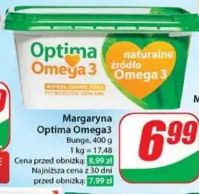 Dino Optima omega 3 margaryna o zawartości trzech czwartych tłuszczu 400 g oferta