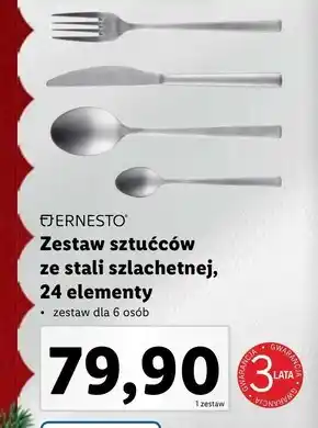 Lidl Zestaw sztućców ernesto oferta