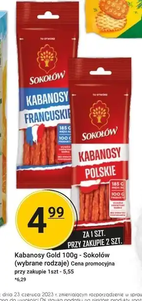 Hitpol Sokołów kabanosy argentyńskie 100 g oferta