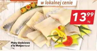 Lewiatan Płaty śledziowe a'la Matjas Koral 1kg oferta