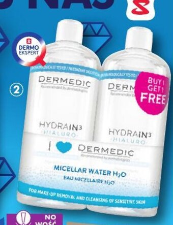 SuperPharm Dermedic Hydrain3 Hialuro płyn micelarny 2x 500ml oferta