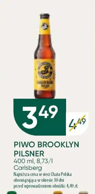 Chata Polska PIWO BROOKLYN PILSNER 400 ml oferta