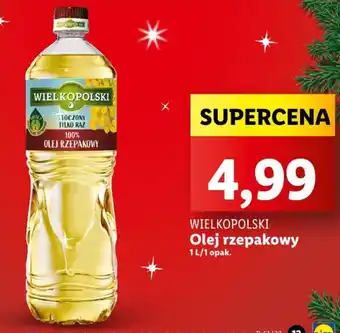 Lidl WIELKOPOLSKI Olej rzepakowy 1l oferta