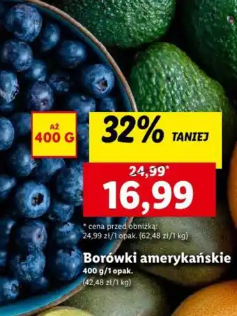 Lidl Borówki amerykańskie 400 g oferta